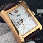 Perfect Replica Piaget Rose Gold Case White Dial 40mm Watch